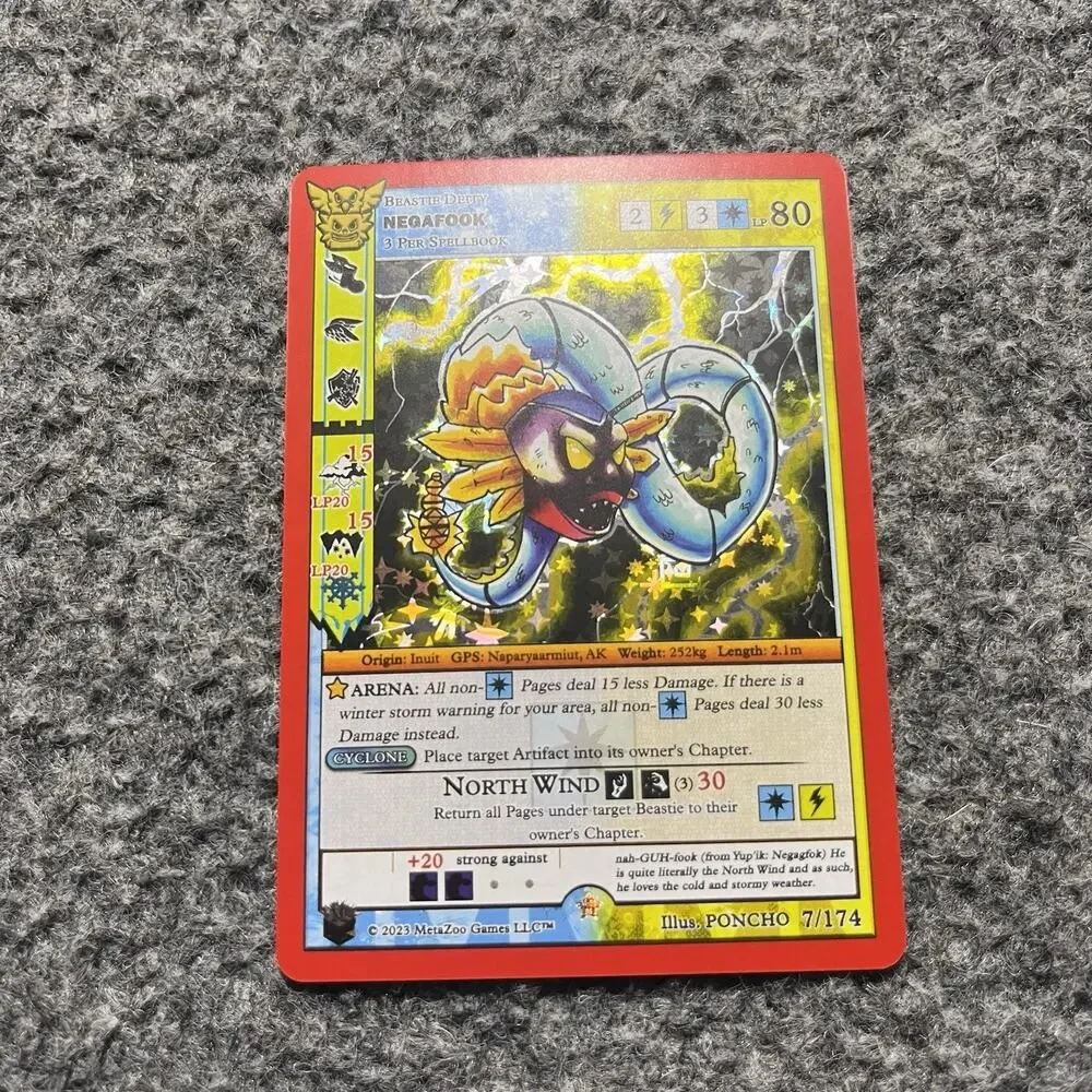 MetaZoo Native Negafook 7/174 Full Holo Big Box 2023 NM